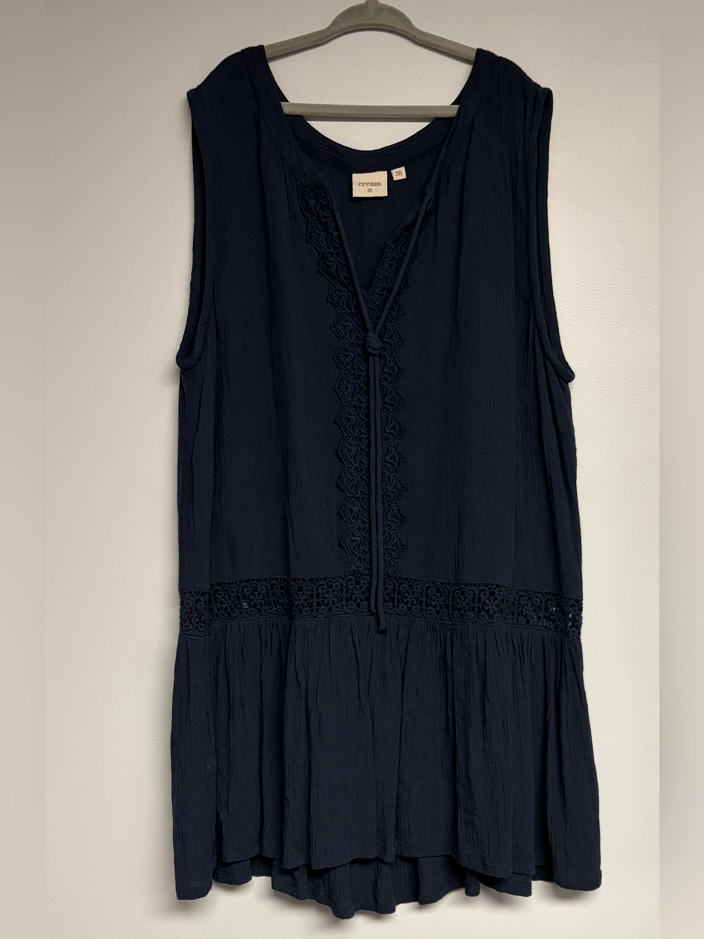 Cream “Sadie” 100% Viscose tank